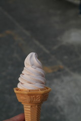 古代米アイスクリームなう