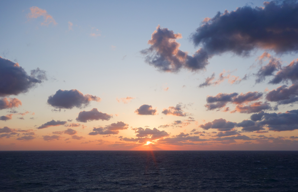今日の夕陽