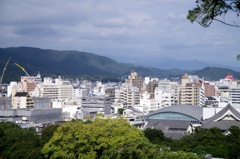 高知城から愛宕町方面