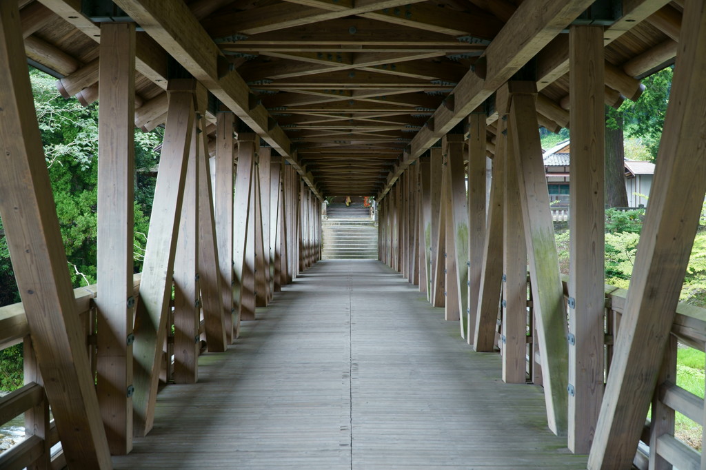 高知県梼原町　三嶋神社　神幸橋