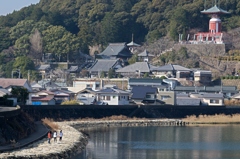 大晦日の日和佐　薬王寺