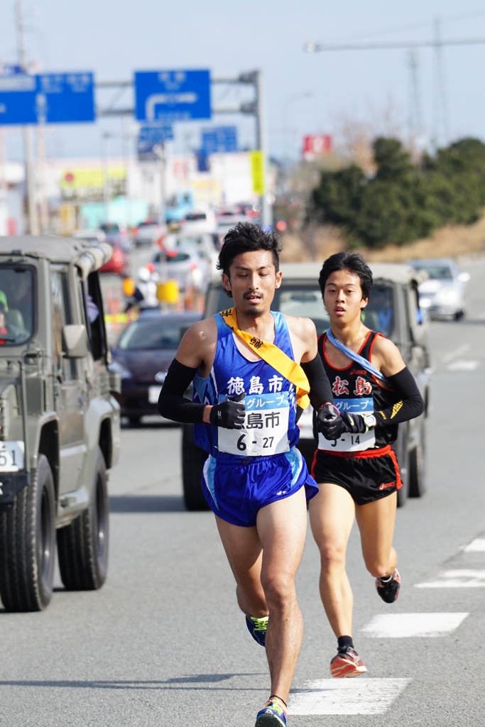 第61回徳島駅伝第14区　徳島市・小松島市