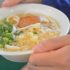 桜島フェリーのうどん。