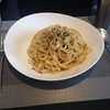 明太クリームパスタ