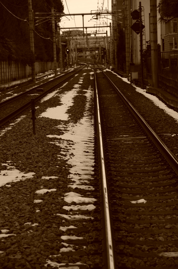 To the west