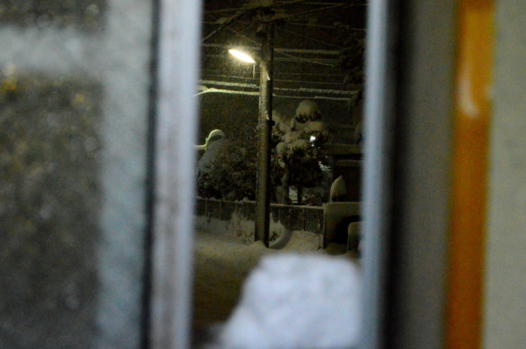 窓の隙間から見える景色