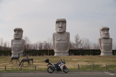 北海道のモアイ像