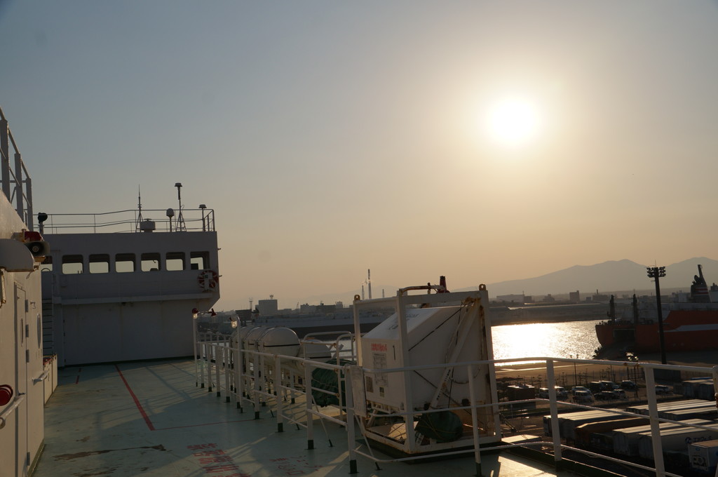 北海道最後の夕日