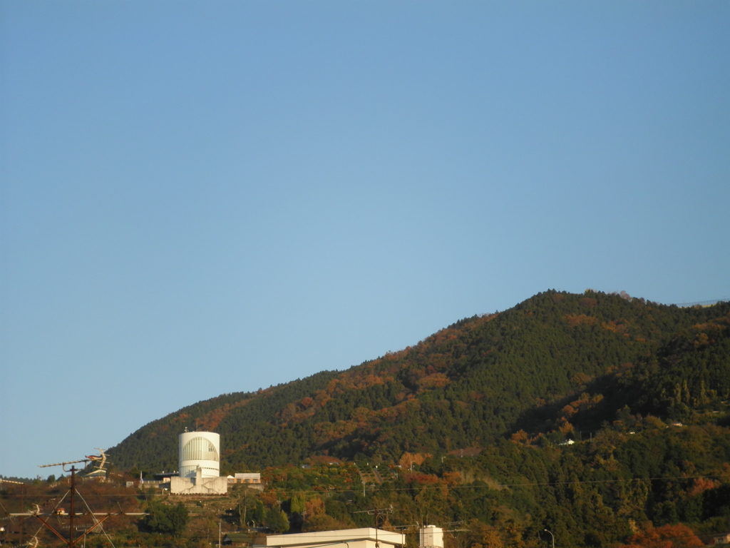 いきも白くなる朝の山辺