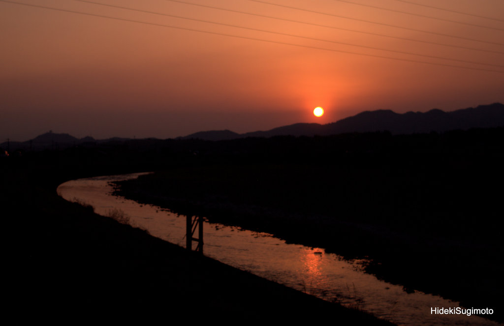 球磨川夕景＠多良木