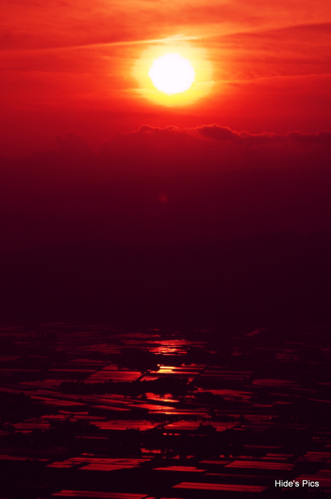 妙見野夕景