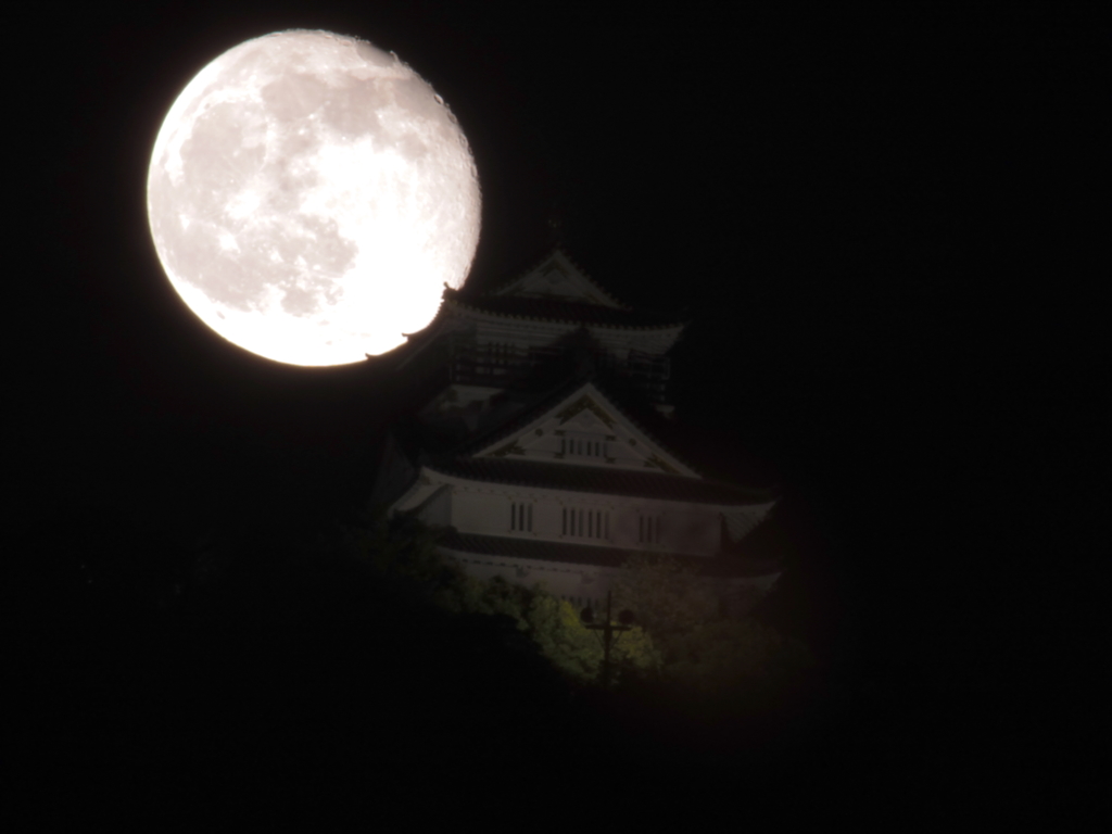 月と岐阜城