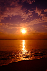 富崎の夕日