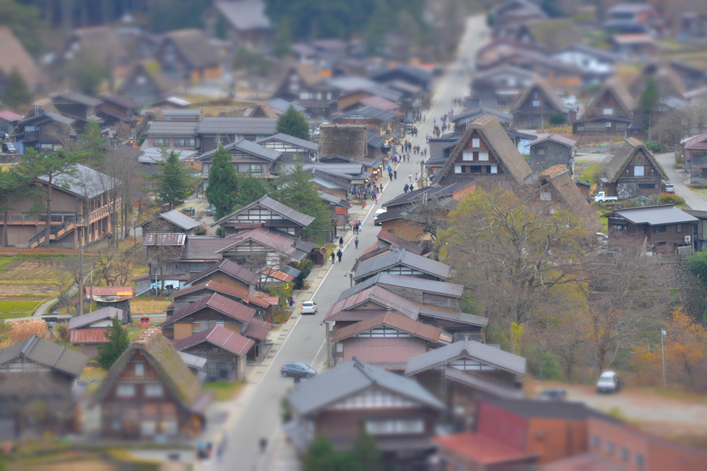 ジオラマ白川郷