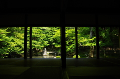 蓮華寺　額縁庭園