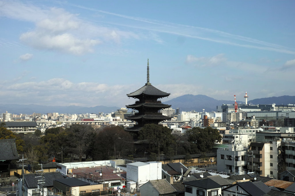 京の景色。