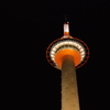 夜のろうそく。