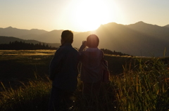 光につつまれて。