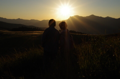 光につつまれて。