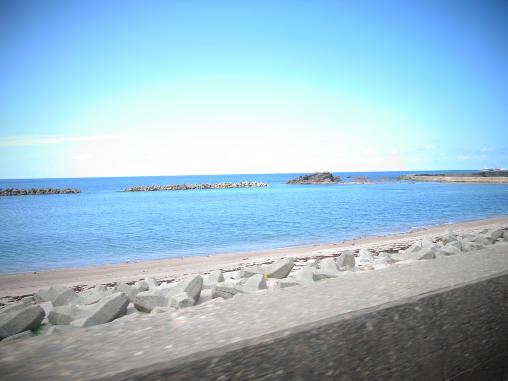 海風にそそられながら。