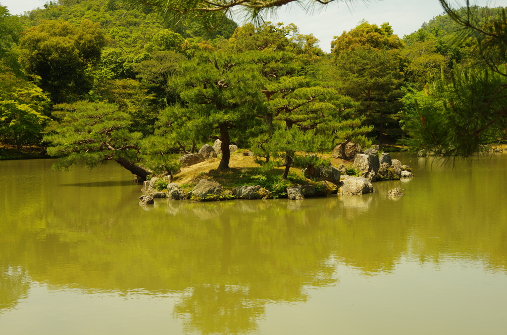 pond of kinkaku ji