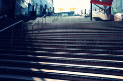 upstairs