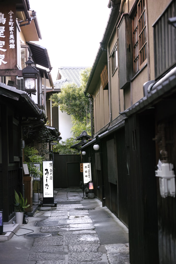 路地。