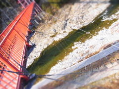 吊り橋と川