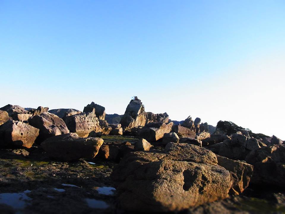 橋杭岩の奇石群