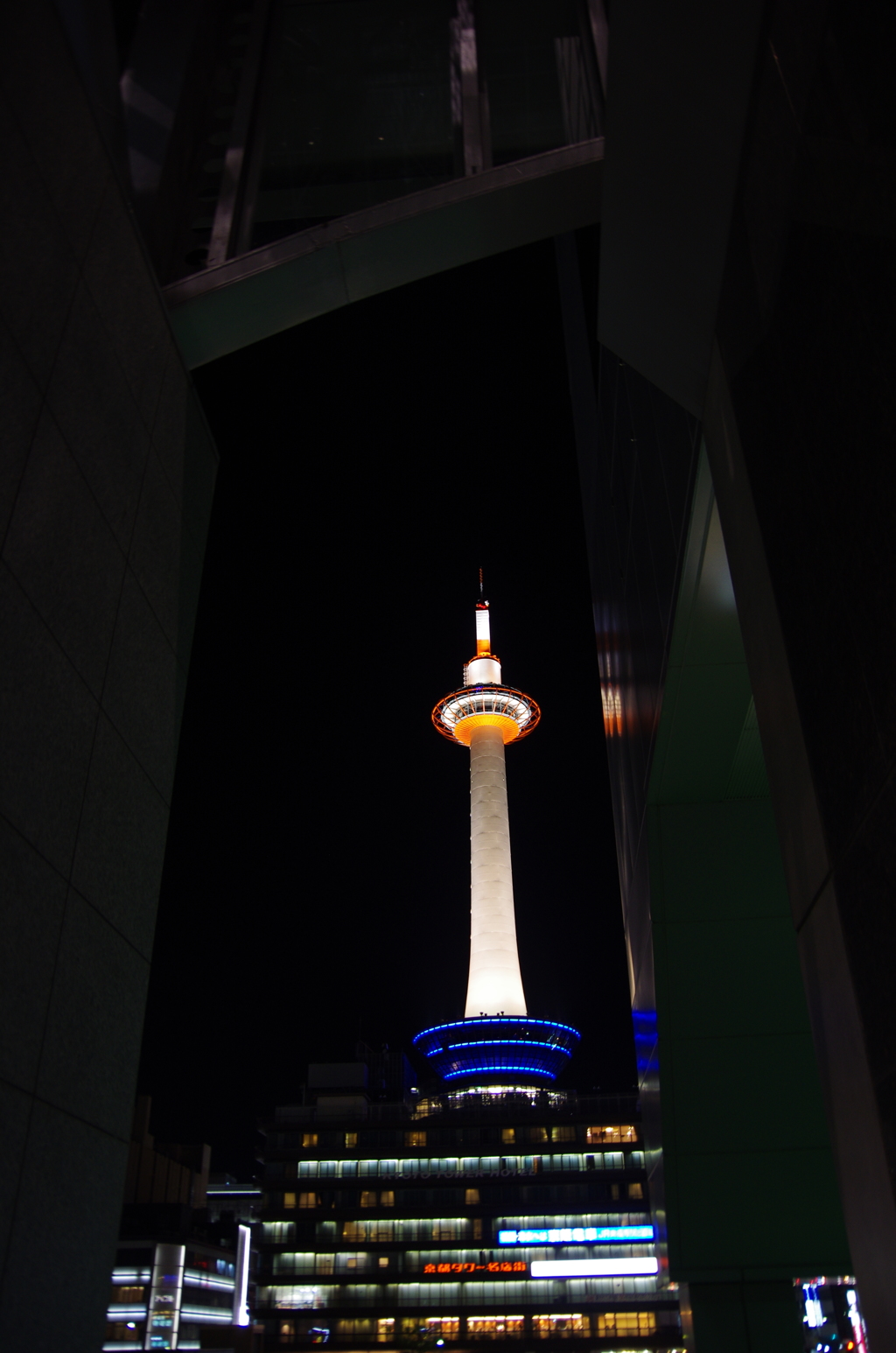 The night tower of Kyoto.