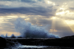 Cloud,WAVE and Beam of Lights.