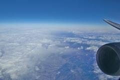 ANA732便　長野県上空 飯田上空