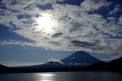 本栖湖からの富士山