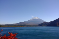 秋　本栖湖