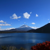 午後の富士山　本栖湖