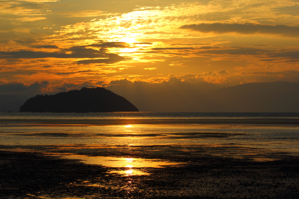 琵琶湖夕景