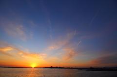 本日の夕景