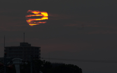 今日の夕日