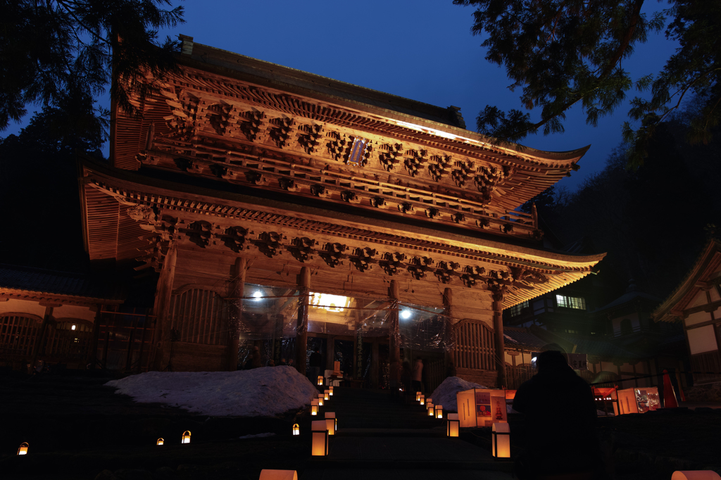 永平寺　冬の燈籠まつり