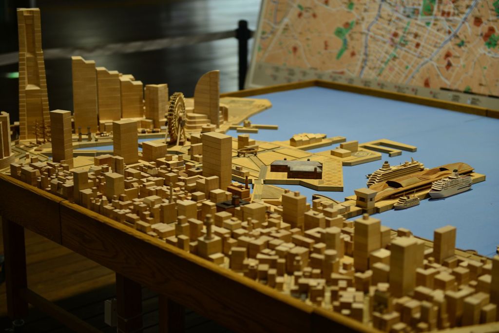 横浜の街模型