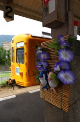 琴電琴平駅にて