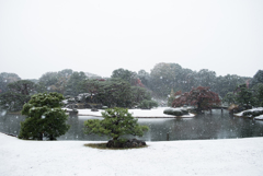 雪の六義園