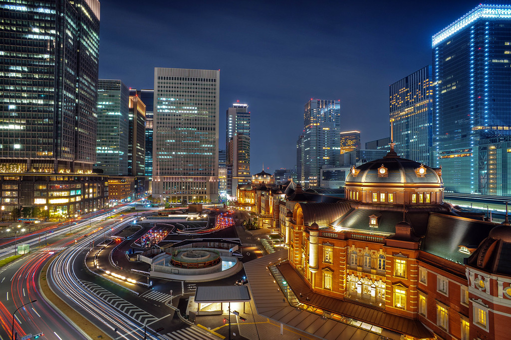 東京駅夜景