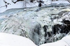 2014冬白扇の滝にて3