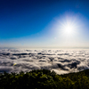 Sunrise and sea of ​​clouds