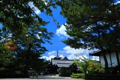 雨の法隆寺　三題　　土砂降りの少し前・・　　副題～秋の気配