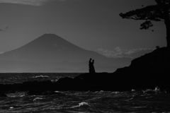 海越しの富士　　三題　　永遠の誓い・・