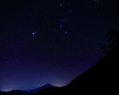 大峠　三題　　流れ星とオリオン
