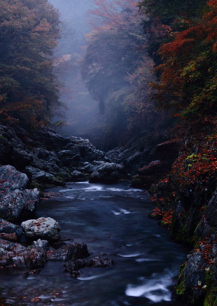 秋の渓谷