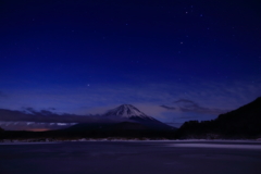 冬の湖　三題　精進湖